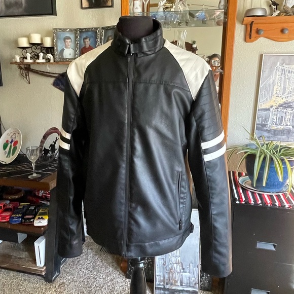 Stylish Black and White Bomber Jacket